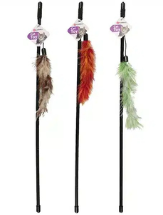 Flamingo (Фламінго) Feather-Boa Іграшка Дражнилка Для Котів, Вудка З Натуральним Пір'Ям Боа, 60 См Фото Зоомагазину Dog.Com.Ua