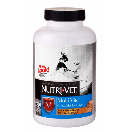 Nutri-Vet Multi-Vite НУТРІ-ВІТ МУЛЬТІ-ВІТ комплекс вітамінів та мінералів для собак, жувальні таблетки