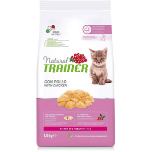 Trainer (Трейнер) Natural Super Premium Kitten Fresh Chicken сухий корм зі свіжою куркою для кошенят
