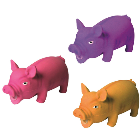 Tatrapet Toys Fun Латексна Свинка З Пищалкою Різні Кольори Фото Від Dog.Com.Ua