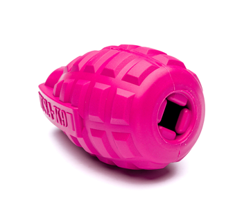 SodaPup Puppy Grenade Pink Игрушка граната для щенков, розовая