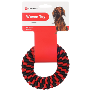 Flamingo Movas Woven Ring Фламінго Моваш Кільце Плетена Іграшка Для Собак Фото Зоомагазину Dog.Com.Ua