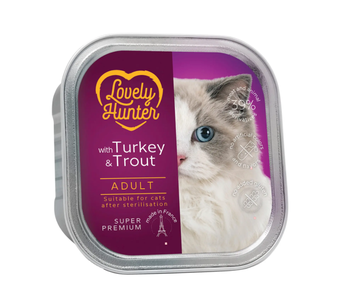 Lovely Hunter Sterilised with Turkey and Trouts консервы для стерилизованных кошек (индейка и форель)
