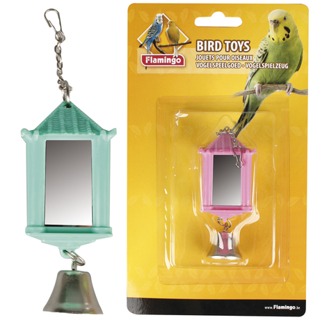 Flamingo LANTERN WITH BELL іграшка для папуг дзеркало ліхтарик з дзвіночком