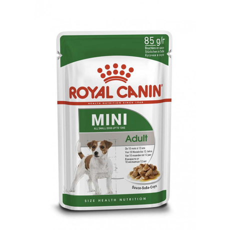 Royal Canin Mini Adult вологий корм для дорослих собак дрібних порід (шматочки в соусі)