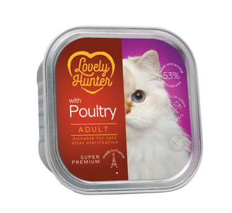 Lovely Hunter Sterilised with Poultry консервы для стерилизованных кошек (мясо птицы)