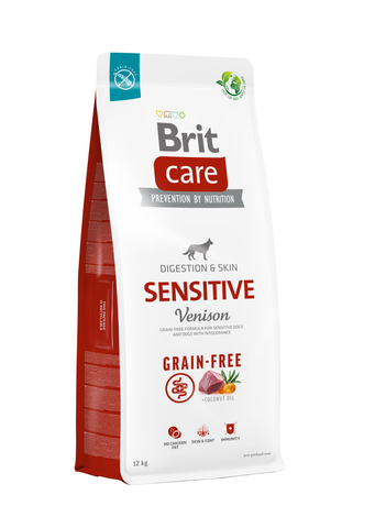 Сухий корм Brit Care Dog Grain-free Sensitive Venison для дорослих собак всіх порід з чутливим травленням (оленина і картопля)