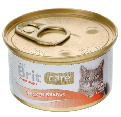 Brit Care Консерва с куриным филе и рисом для кошек