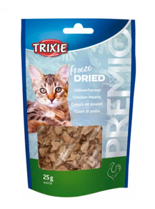 Trixie Ласощі Для Котів Premio Freeze Dried Chicken Hearts, Сушені Курячі Сердечка Фото Зоомагазину Dog.Com.Ua