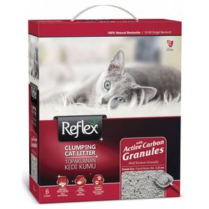 Reflex Active Carbon (Рефлекс) бентонітовий наповнювач для котів бентонітовий наповнювач з сірим активним карбоном