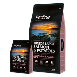 Сухий корм Profine Junior Large Breed Salmon для цуценят і молодих собак великих порід (лосось)