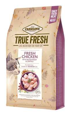 Carnilove True Fresh Cat Chicken для дорослих та стерилізованих котів (курка)