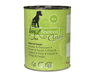 Dogz Finefood No.04 Вологий корм для собак з куркою та фазаном