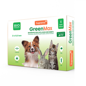 Greenmax Біо Краплі Проти Бліх Та Кліщів Для Собак Фото Зоомагазину Dog.Com.Ua