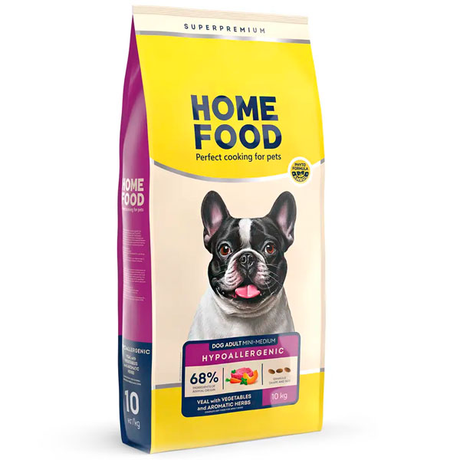Сухий корм Home Food з телятиной, овочами і ароматними травами для собак малих і середніх порід
