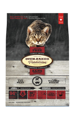 Oven-Baked Tradition Cat Red Meat Grain Free сухий беззерновий корм для кішок зі свіжого красного м'яса