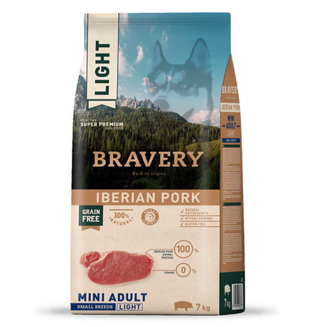 Сухой корм Bravery (Бравери) Iberian Pork Mini Adult беззерновой для взрослых собак малых пород (иберийская свинина)