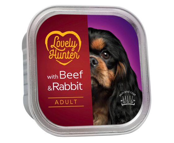 Lovely Hunter Adult Beef and Rabbit консервы для взрослых собак (говядина и кролик)