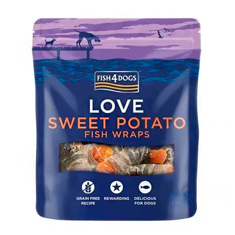 Fish4Dogs Love Натуральные Лакомства Для Собак Рыбные Рулеты С Бататом Фото От Dog.Com.Ua