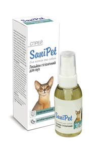 SaniPet лосьон для ухода за ушами кошек и собак спрей 30 мл