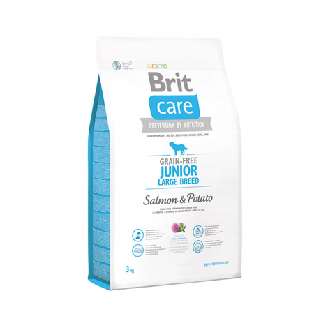 Сухий корм Brit Care (Бріт Кеа) Junior Large Breed Salmon & Potato для цуценят і молодих собак великих порід (лосось і картопля)