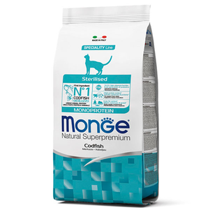 Monge Cat Monoprotein Sterilised Монопротеїновий корм для стерилізованих кішок (тріска), 1,5 кг