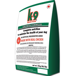 Сухий корм K-9 Selection Growth Formula для цуценят і годуючих сук всіх порід (курка)