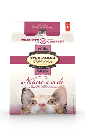 Oven-Baked Tradition Nature’s Code беззерновой сухой корм для кошек из свежего мяса курицы