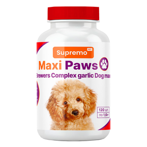 Maxi Paws Brewers Complex Garlic Maxi Dog Комплекс Пивних Дріжджів З Часником Для Собак Великих Порід Фото Зоомагазину Dog.Com.Ua