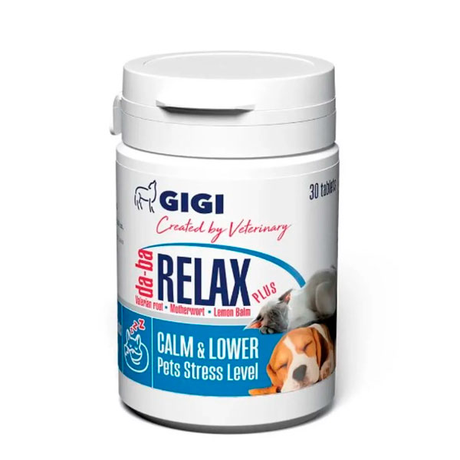GIGI da-ba RELAX Plus Таблетки для заспокоєння нервової системи собак і котів