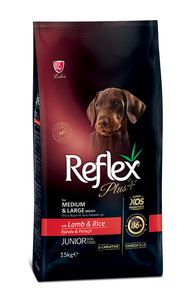 Reflex Plus (Рефлекс Плюс) для щенков средних и больших пород с ягненком и рисом
