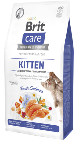 Brit Care Cat GF Kitten Gentle Digestion Strong Immunity сухий корм для кошенят (лосось)