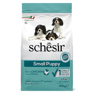 Schesir Dog Small Puppy Сухий Корм Для Цуценят Міні Та Малих Порід З Куркою, 800 Г Фото Зоомагазину Dog.Com.Ua