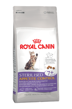 Royal Canin Sterilised 7+ Appetite Control для стерилизованных кошек старше 7 лет (которые выпрашивают еду)