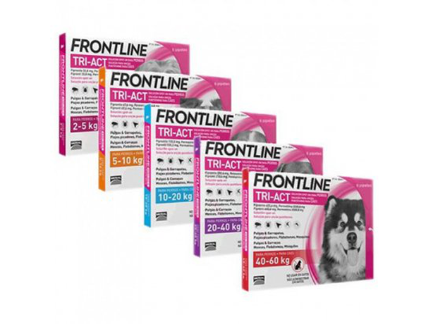 Frontline Tri-Act Протипаразитарний препарат проти бліх, вошей, кліщів та комарів для собак, 1 піпетка