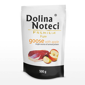 Пауч Dolina Noteci Premium Pure для собак аллергиков с густью и яблоком, 500 г