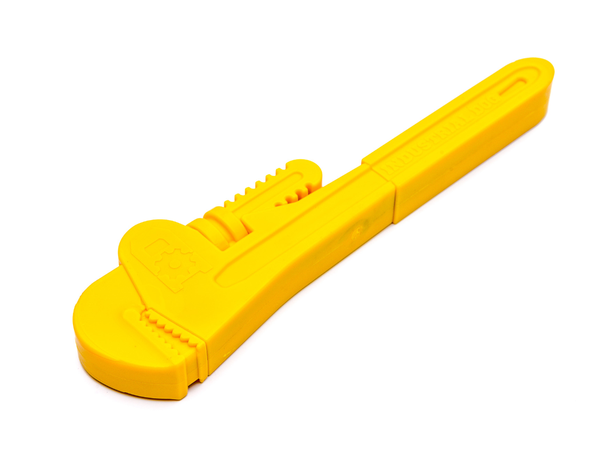SodaPup Nylon Pipe Wrench Yellow Іграшка розвідний ключ для собак, жовта