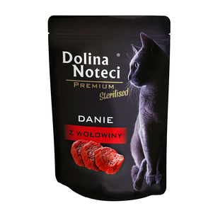 Пауч Dolina Noteci Danie для стерилизованных кошек с говядиной, 85 г