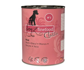 Dogz Finefood No.02 Вологий корм для собак з яловичиною