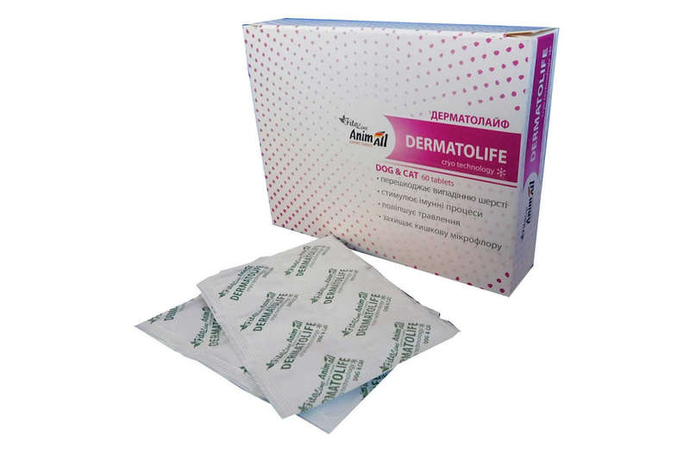 AnimAll VetLine FitoLine Dermatolife Таблетки для собак та котів широкого спектру дії