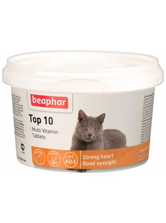 Beaphar Tоp 10 мінеральний комплекс для котів