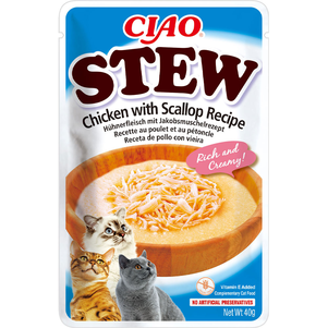 Inaba Ciao Stew Пауч Для Кошек, С Тушеной Курицей И Гребешком Фото Зоомагазина Dog.Com.Ua