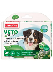 Beaphar Bio Spot On Veto pure Капли от блох, клещей и комаров для собак крупных пород весом более 30 кг