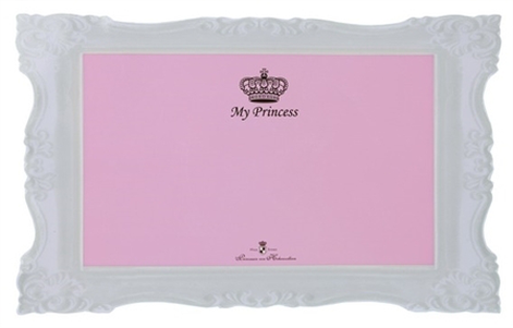 Трикси Коврик My Princess под миски розовый 44х28см