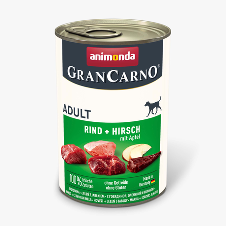 Корм Grancarno Adult Beef + Deer With Apple Консервированный Для Собак С Говядиной, Олениной И Яблоком Фото От Dog.Com.Ua