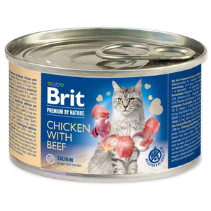 Brit Premium by Nature Cat курка з яловичиною для котів (паштет)