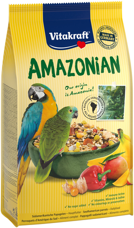 Корм Vitakraft для дкоративних папуг Вітакрафт преміум меню для амазонських папуг