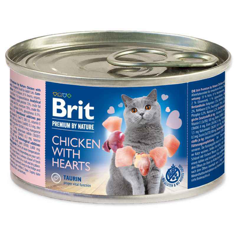 Brit Premium by Nature Cat курка із сердечками для котів (паштет)