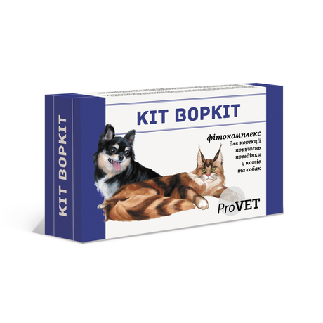 Кіт Воркіт Фітокомплекс для корекції порушень поведінки у котів та собак 20 мл