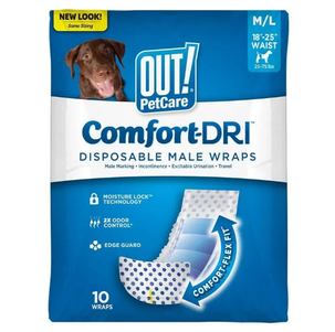 Out! Comfort‑Dri™ Одноразовые Подгузники Для Кобелей Фото Зоомагазина Dog.Com.Ua